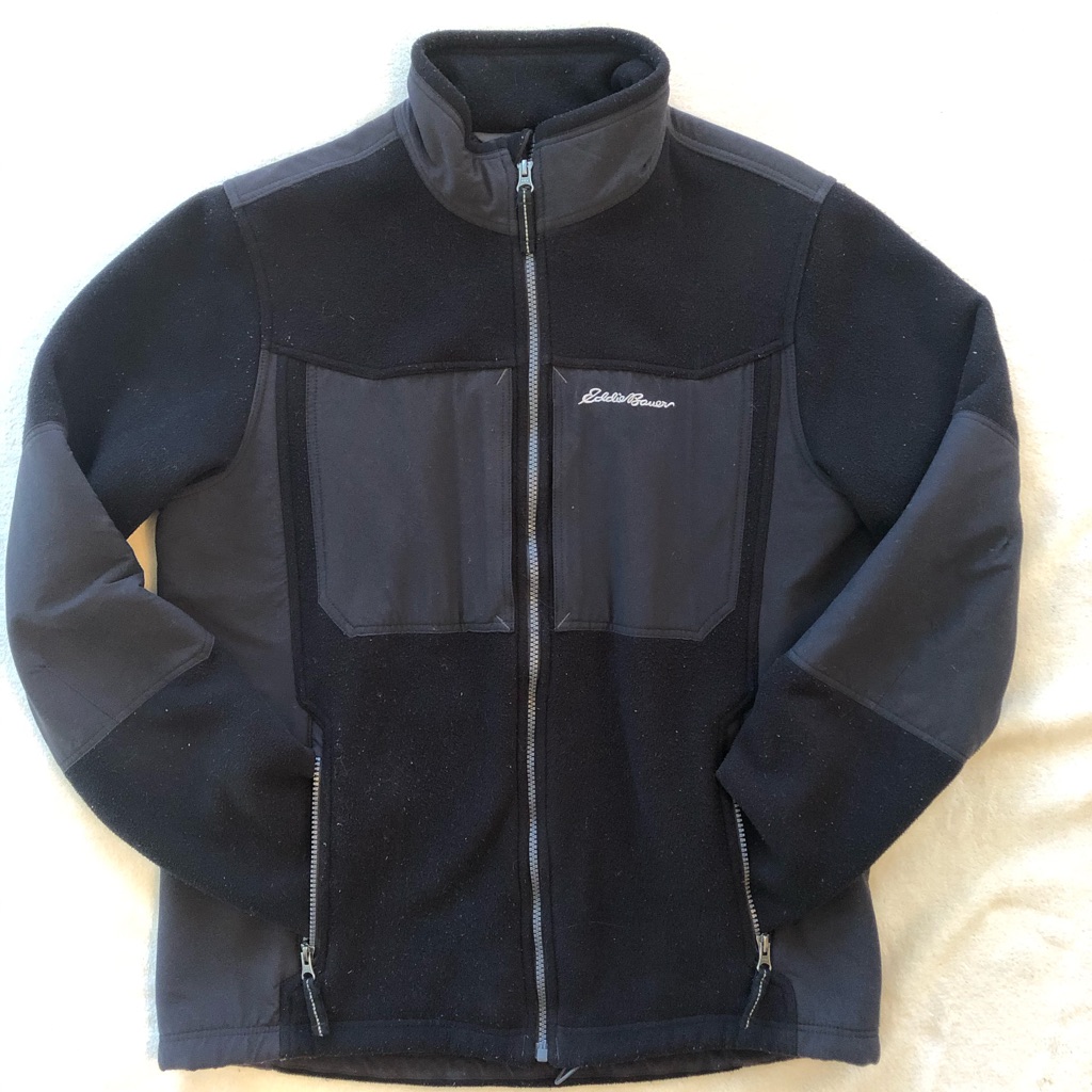 Mens Eddie Bauer Black Jacket  Size Medium